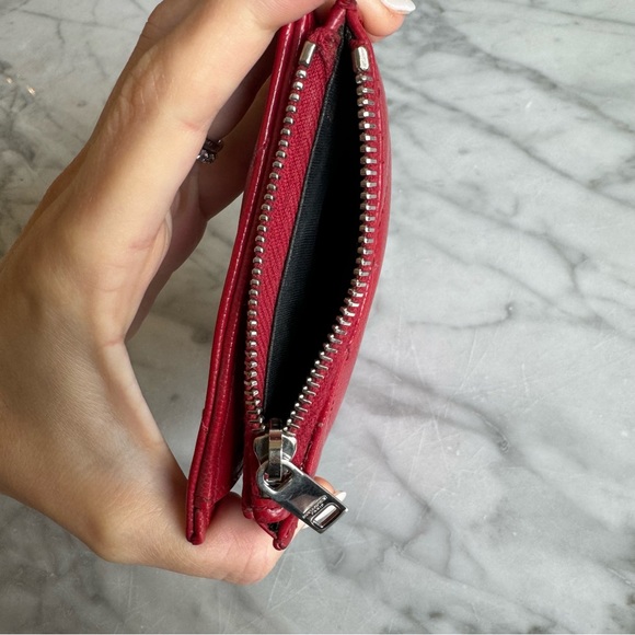 Wallet CASSANDRE MATELASSE BI-FOLD IN GRAIN DE POUDRE EMBOSSED LEATHER YSL - Picture 4 of 10